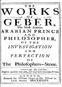 Works of Geber by Robert J Holmyrad